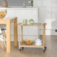 relaxdays Servierwagen braun 66,0 x 38,0 x 62,0 cm