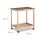 relaxdays Servierwagen braun 66,0 x 38,0 x 62,0 cm