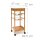 relaxdays Servierwagen JAMES S braun 37,0 x 37,0 x 80,5 cm