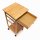 relaxdays Servierwagen JAMES S braun 37,0 x 37,0 x 80,5 cm