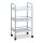 relaxdays Etagenwagen silber 40,5 x 31,0 x 75,0 cm