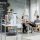 relaxdays Etagenwagen silber 40,5 x 31,0 x 75,0 cm