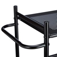 relaxdays Etagenwagen schwarz 50,0 x 25,0 x 81,0 cm
