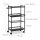 relaxdays Etagenwagen schwarz 50,0 x 25,0 x 81,0 cm