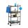 relaxdays Etagenwagen schwarz 50,0 x 25,0 x 81,0 cm