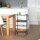 relaxdays Etagenwagen schwarz 50,0 x 25,0 x 81,0 cm