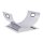 relaxdays Kaminholzkorb silber 37,0 x 33,0 x 19,0 cm, 1 St.