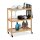 relaxdays Servierwagen braun 58,0 x 30,0 x 76,5 cm