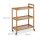 relaxdays Servierwagen braun 58,0 x 30,0 x 76,5 cm