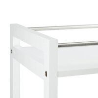 relaxdays Servierwagen weiß 51,0 x 30,0 x 80,5 cm