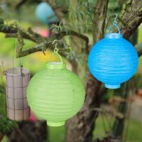 relaxdays LED Lampions bunt, 10 St.