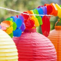 relaxdays LED Lampions bunt, 10 St.
