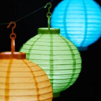 relaxdays LED Lampions bunt, 10 St.