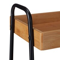 relaxdays Servierwagen braun, schwarz 49,5 x 28,0 x 70,0 cm