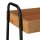 relaxdays Servierwagen braun, schwarz 49,5 x 28,0 x 70,0 cm