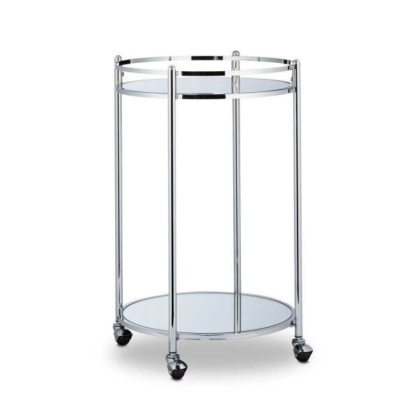 relaxdays Servierwagen silber 50,0 x 50,0 x 75,0 cm