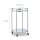 relaxdays Servierwagen silber 50,0 x 50,0 x 75,0 cm