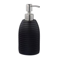 relaxdays Seifenspender 10031053_46 schwarz Polyresin...