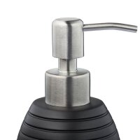 relaxdays Seifenspender 10031053_46 schwarz Polyresin 300,0 ml, 1 St.