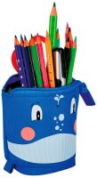 herlitz Stiftehalter Whale blau Kunststoff 14,0 x 7,5 x 18,5 cm
