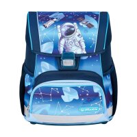 herlitz Schulranzen-Set Loop Plus Cosmic Explorer Kunstfaser grün