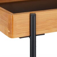 relaxdays Servierwagen braun, schwarz 46,0 x 28,0 x 57,0 cm