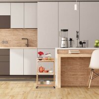 relaxdays Servierwagen braun 47,0 x 32,5 x 77,0 cm