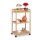 relaxdays Servierwagen braun 47,0 x 32,5 x 77,0 cm