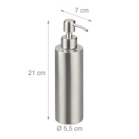 relaxdays Seifenspender 10031055_0 silber Edelstahl 300,0 ml, 1 St.