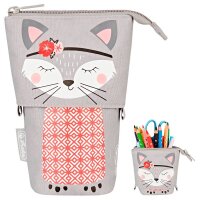 herlitz Stiftehalter Kitty grau Kunststoff 14,0 x 7,5 x...