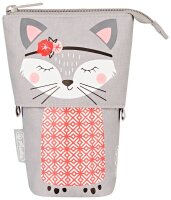 herlitz Stiftehalter Kitty grau Kunststoff 14,0 x 7,5 x...