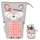 herlitz Stiftehalter Kitty grau Kunststoff 14,0 x 7,5 x 18,5 cm