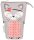 herlitz Stiftehalter Kitty grau Kunststoff 14,0 x 7,5 x 18,5 cm