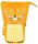 herlitz Stiftehalter Lion gelb Kunststoff 14,0 x 7,5 x 18,5 cm