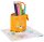 herlitz Stiftehalter Lion gelb Kunststoff 14,0 x 7,5 x 18,5 cm