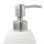 relaxdays Seifenspender 10031053_49 weiß Polyresin 300,0 ml, 1 St.