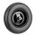 relaxdays Schubkarrenrad Vollgummi schwarz Stahl Felgen, Achse 2,0 cm  ( 10022852_1227 )
