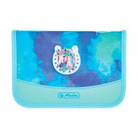herlitz Schulranzen-Set Loop Plus Lucky Horse Kunstfaser grün