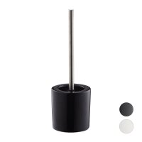 relaxdays WC-Garnitur schwarz Stein, 1 St.