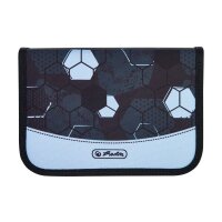 herlitz Schulranzen-Set Loop Plus Cyber Soccer Kunstfaser grün