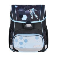herlitz Schulranzen-Set Loop Plus Cyber Soccer Kunstfaser...