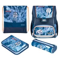 herlitz Schulranzen-Set Loop Plus TechMech Kunstfaser...