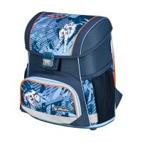 herlitz Schulranzen-Set Loop Plus TechMech Kunstfaser grün