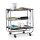 relaxdays Servierwagen schwarz 68,0 x 40,5 x 68,5 cm