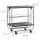 relaxdays Servierwagen schwarz 68,0 x 40,5 x 68,5 cm