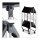 relaxdays Servierwagen schwarz 68,0 x 40,5 x 68,5 cm
