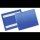 DURABLE Etikettentaschen blau A6, 50 St.