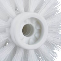 relaxdays Ersatzbürstenköpfe weiß Kunststoff Innengewinde: 9,5 mm, 5 St.