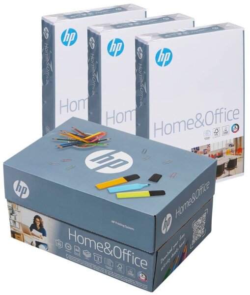 HP Kopierpapier Home & Office DIN A4 80 g/qm 3x 500 Blatt Maxi-Box
