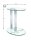 HAKU Möbel Beistelltisch oval Glas transparent 45,0 x 35,0 x 50,0 cm, 1 St.